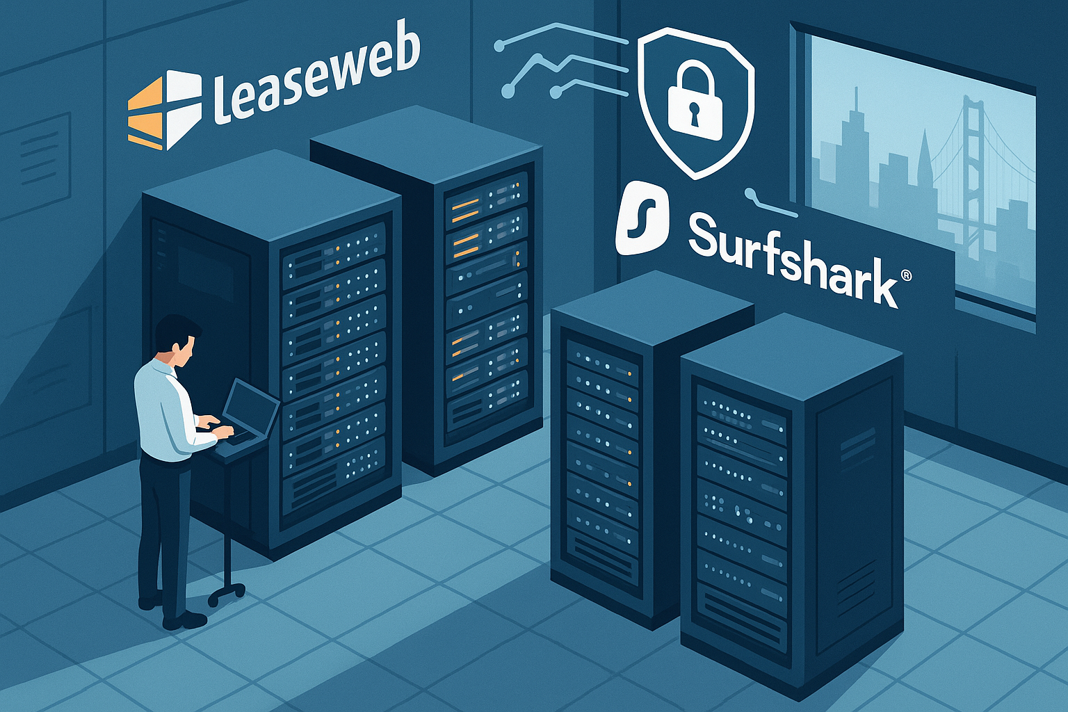 Leaseweb-San-Francisco-and-Surfshark-VPN